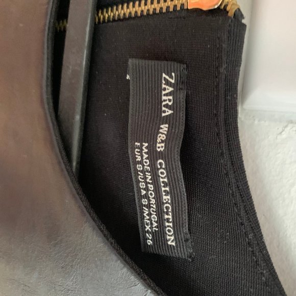 Leather Black Top - Zara - Picture 4 of 4